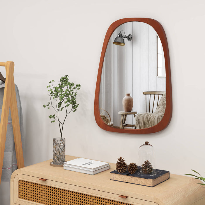 HD Wall Mirror - Asymmetrical Abstract Irregular Shaped Design - Perfect for Contemporary Decor and Artistic Spaces