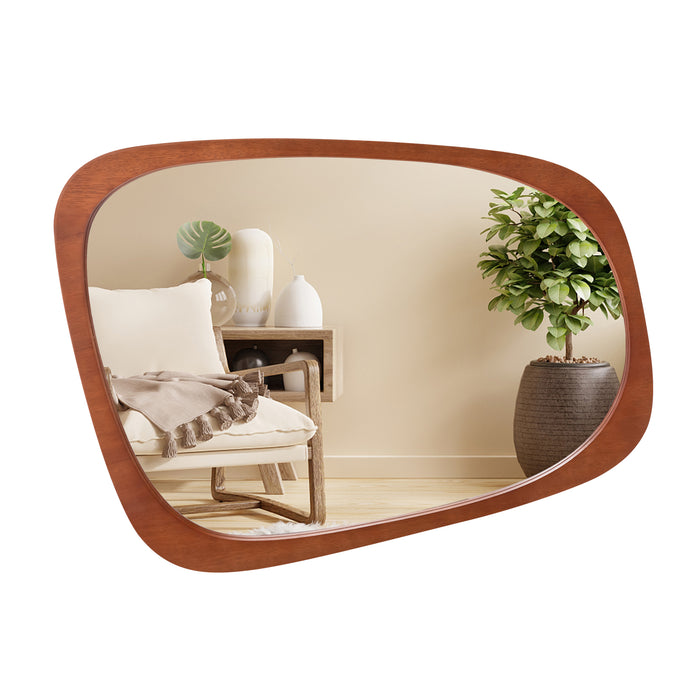 HD Wall Mirror - Asymmetrical Abstract Irregular Shaped Design - Perfect for Contemporary Decor and Artistic Spaces