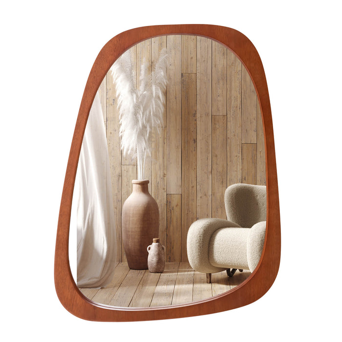 HD Wall Mirror - Asymmetrical Abstract Irregular Shaped Design - Perfect for Contemporary Decor and Artistic Spaces