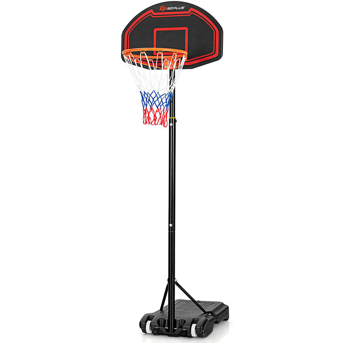Adjustable Children's Basketball Hoop Stand - 5-Level Varying Heights, Kid-Friendly Designs - Ideal for Fun and Developmental Physical Activity