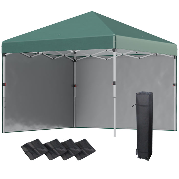 3x3M Pop Up Gazebo with Sidewalls - Adjustable Height Party Tent with Leg Weight Bags, Carry Bag - Ideal for Garden, Patio Events, and Outdoor Celebrations