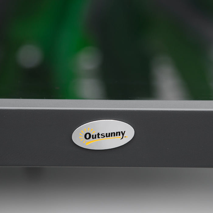 8-Seater Aluminium Garden Furniture Set - Outdoor Dining and Sofa Combination with Bench, Table, and Grey Cushions - Perfect for Patio Entertainment and Family Gatherings