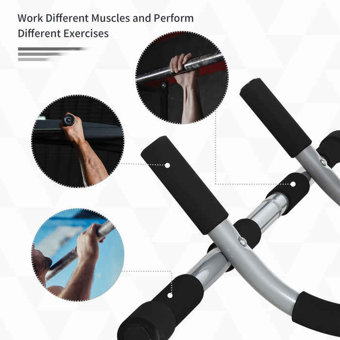 Doorway Pull-Up Bar - Home Gym Strength Training Equipment for Upper Body Workouts - Ideal for Home Fitness Enthusiasts