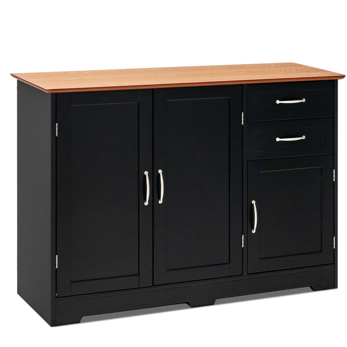 Contemporary Kitchen Sideboard - Storage Cabinet with Customizable Shelves and Drawers - Ideal Solution for Space-Saving and Organization