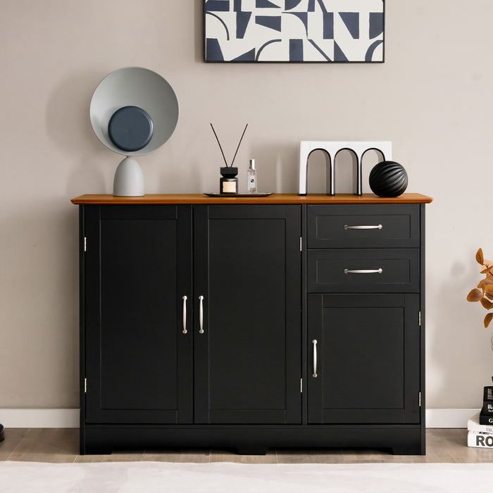 Contemporary Kitchen Sideboard - Storage Cabinet with Customizable Shelves and Drawers - Ideal Solution for Space-Saving and Organization