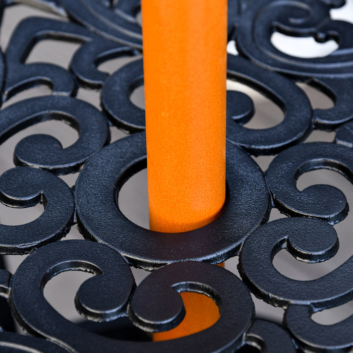 Wooden 2.5m Garden Parasol - Outdoor Sun Shade Umbrella with Ventilated Canopy, Blue - Ideal for Patio, Market & Backyard Relaxation