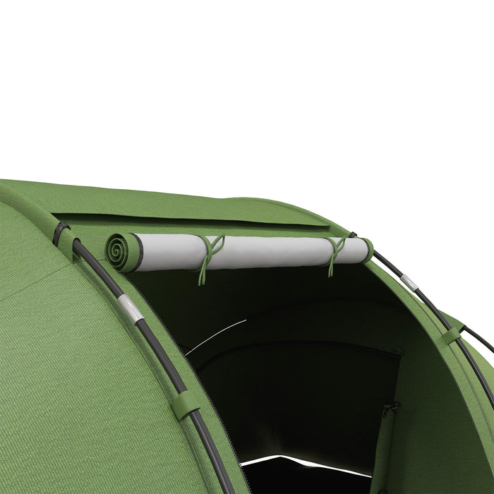 Camping Tent for 4-6 People - Dual Bedroom, UV-Protected Sun Shelter Tunnel Design - Ideal for Family Hiking and Outdoor Adventures