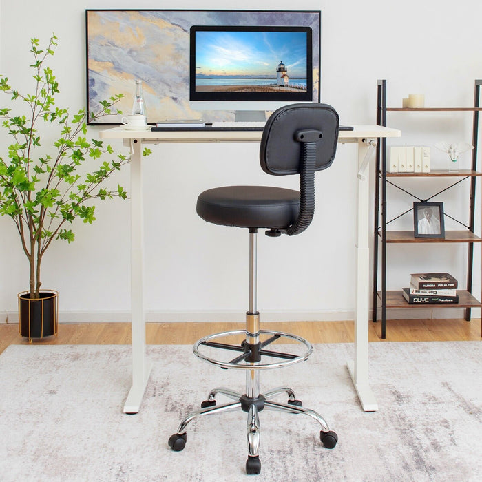 Ergonomic Drafting Chair - Adjustable Backrest and Footrest Features - Ideal for Architects and Designer Comfort