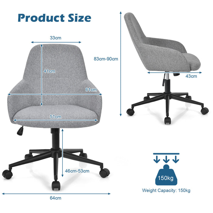 Office Essentials - Reclining Backrest Home Office Chair - Ideal for Comfort and Flexibility During Work Hours