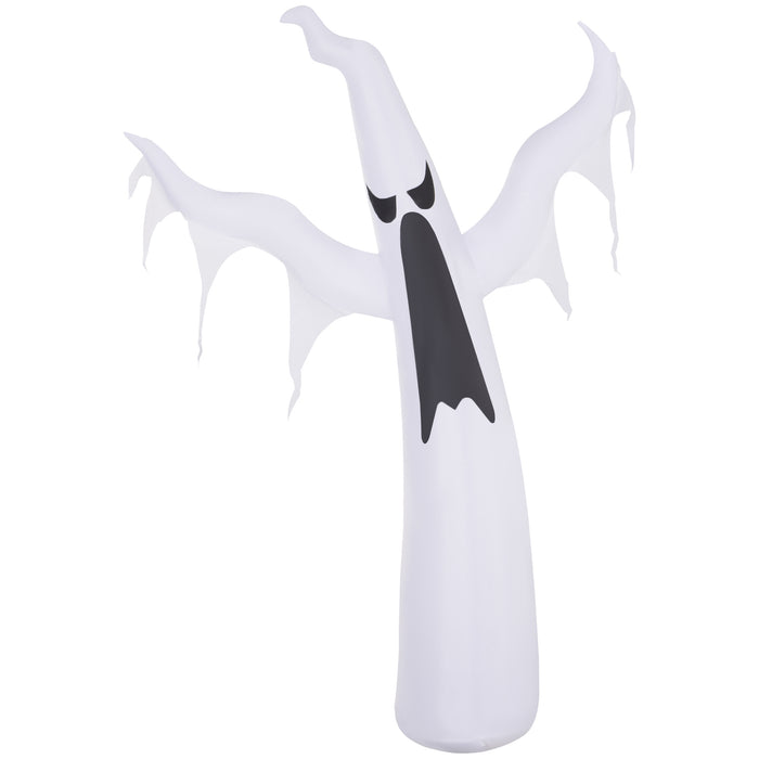 Inflatable Scary Ghost with LED Lights - 1.2M Tall Halloween Outdoor Decor - Quick Shipping for Spooky Ambiance