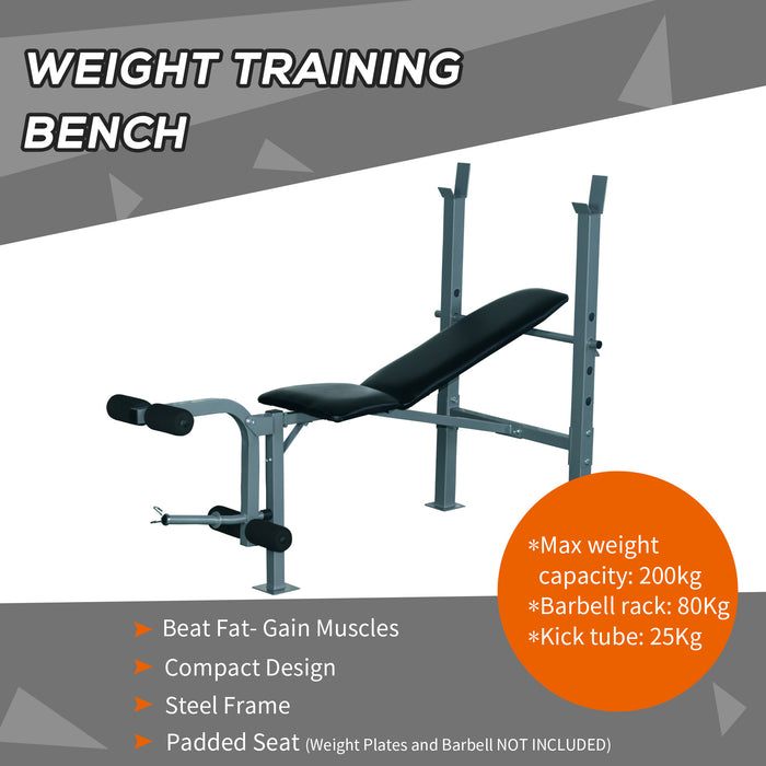 Heavy Duty Multi-Workout Weight Bench - Adjustable, 4 Incline Positions, Chest/Leg/Arm Training - Ideal for Home Gym Fitness Enthusiasts