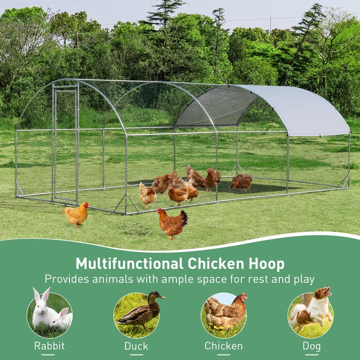 Backyard Farm Chicken Coop - Water and Sun Protective Cover Included - Ideal Shelter for Chickens