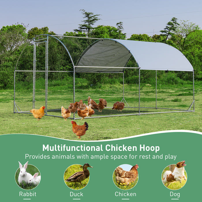 Backyard Farm Chicken Coop - Water and Sun Protective Cover Included - Ideal Shelter for Chickens
