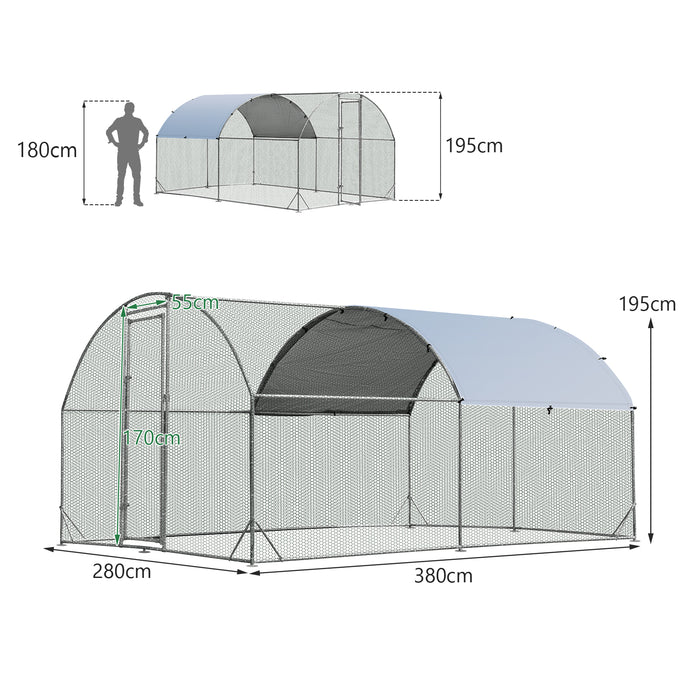 Backyard Farm Chicken Coop - Water and Sun Protective Cover Included - Ideal Shelter for Chickens