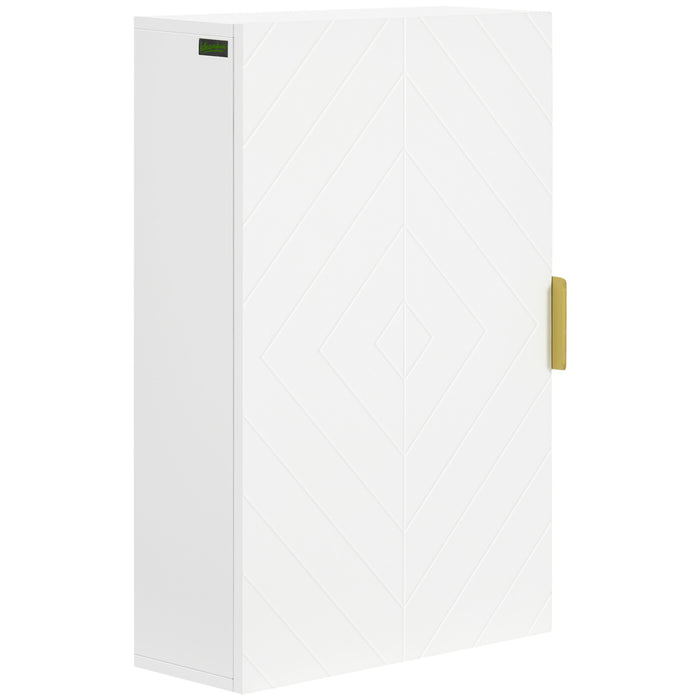 Over Toilet Wall-Mounted Cabinet - Versatile Bathroom Storage with Adjustable Shelves - Ideal for Hallways and Living Rooms
