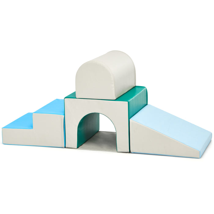 Soft Zone - Climb and Crawl Activity Set with Single-Tunnel Foam Climber - Perfect Play Set for Physical Activity Stimulation