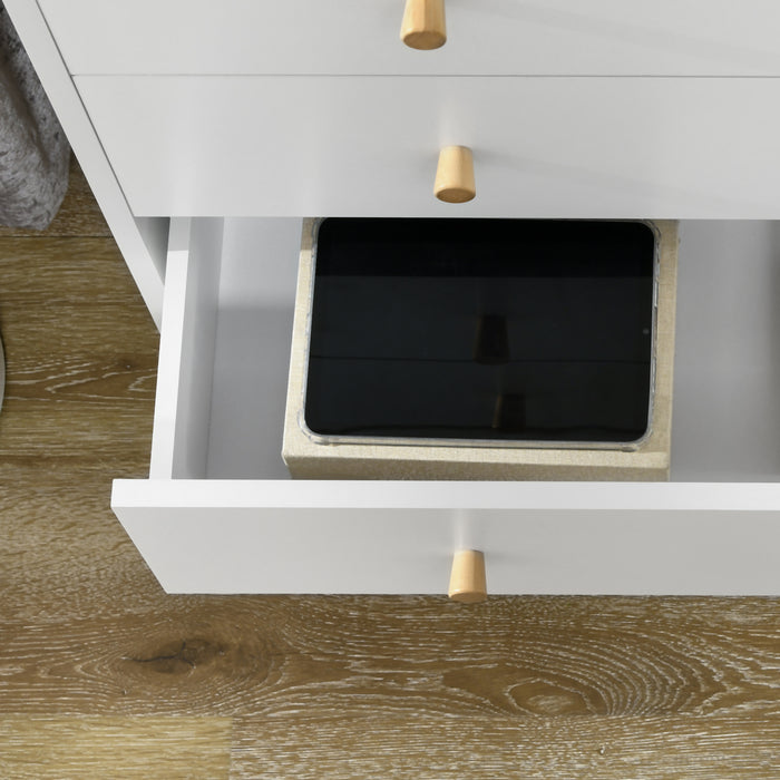 3-Drawer Chest of Drawers - Wooden-Legged Storage Organizer for Bedroom & Living Room - Space-Saving Solution for Clutter-Free Homes