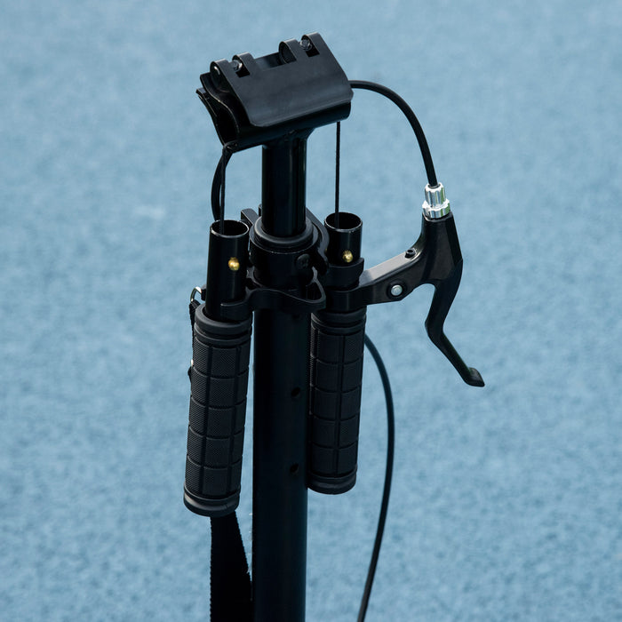 Adjustable Handlebar Kick Scooter with One-Click Folding - Teen & Adult Scooter with Kickstand, Dual Brakes, Shock Absorption, 200mm Wheels - Portable Commuting Scooter for Ages 14+