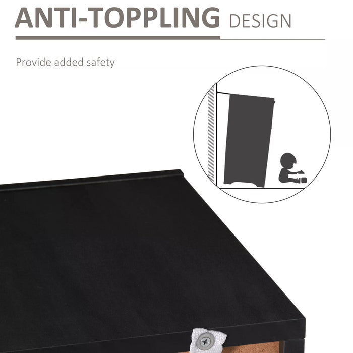 Modern High Gloss Sideboard with LED Lights - Multipurpose Buffet Cupboard with RGB Lighting - Sleek Storage for Entryway, Dining or Living Room, Black