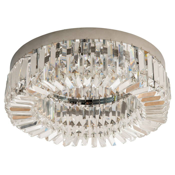Stainless Steel Pendant Chandelier - Modern Crystal-Embellished Lighting Fixture for Home - Ideal for Living Room, Bedroom, Dining Room Elegance