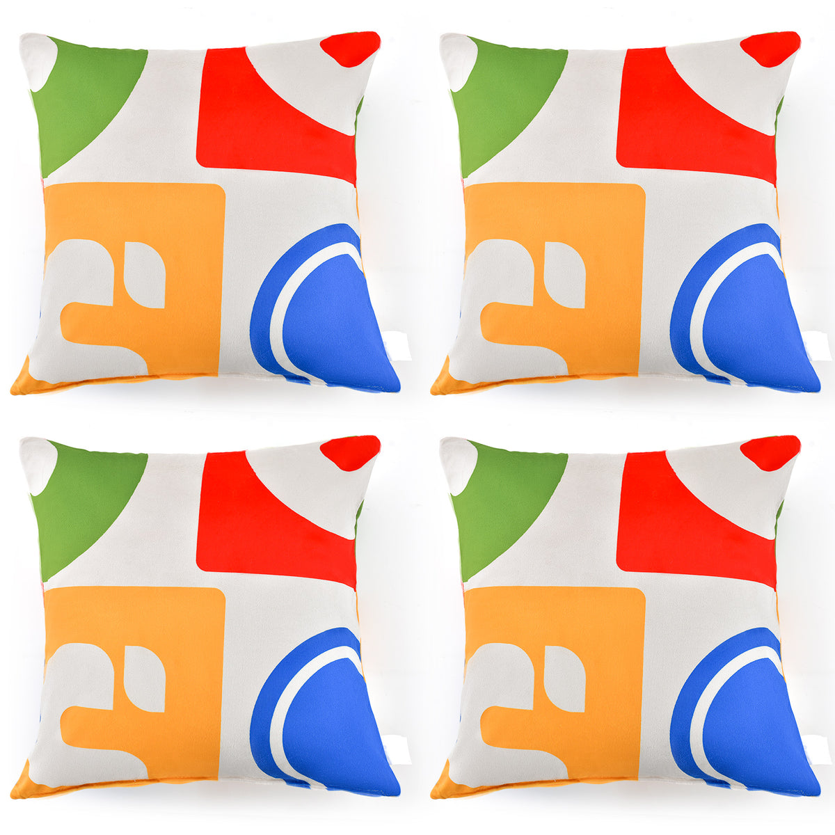 Velvet Coated Pillow Set - Soft Decorative Throw Pillows in Vibrant Colours - Ideal for Enhancing Home Decor and Comfort