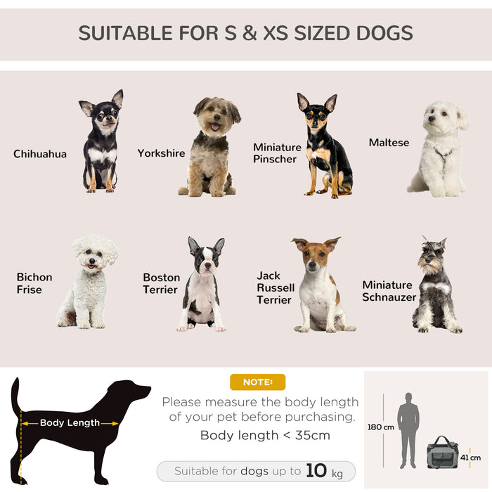 Oxford Fabric Folding Pet Carrier Bag - Durable, Portable Travel Tote for Cats and Dogs - Ideal for Airplane, Car Travel or Vet Visits