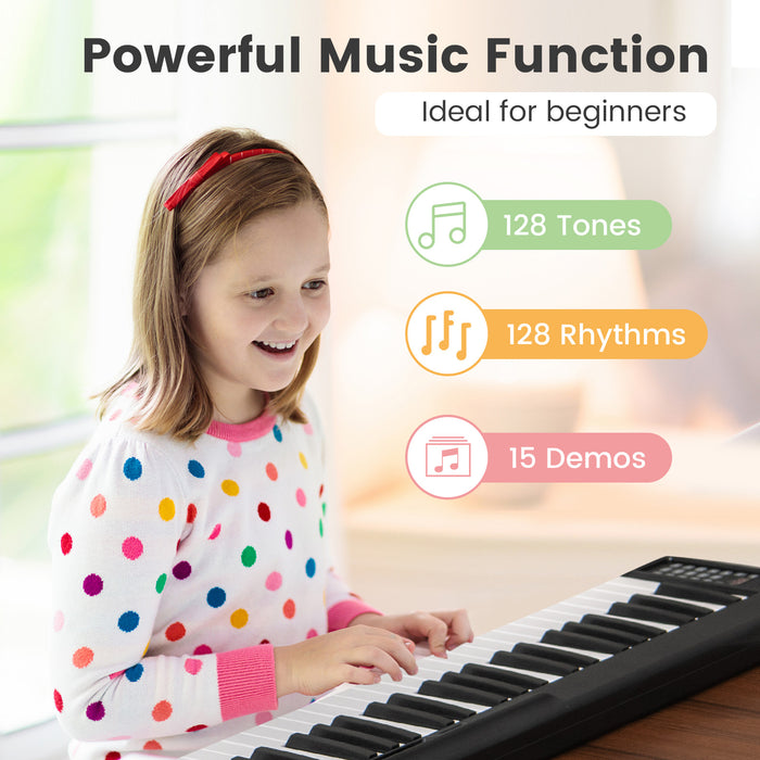 88-Key Digital Piano - Foldable and Portable Piano for Kids, Beginners, Adults - Ideal for Learning and Practicing at Home or On the Go