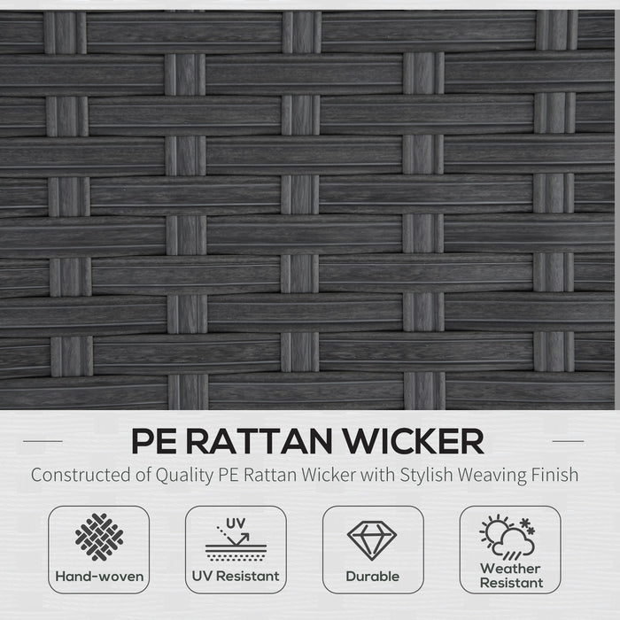 10PC Rattan Corner Dining Sofa Set - 9-Seater Outdoor Patio Furniture with Tables & Stools - Wicker Lounge Set with Cushions for Garden, Conservatory