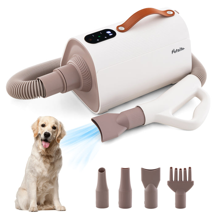 Pet Groom Pro - Dog and Cat Hair Blower with Negative Ion Technology - Ideal for Pet Hair Management and Fur Smoothing