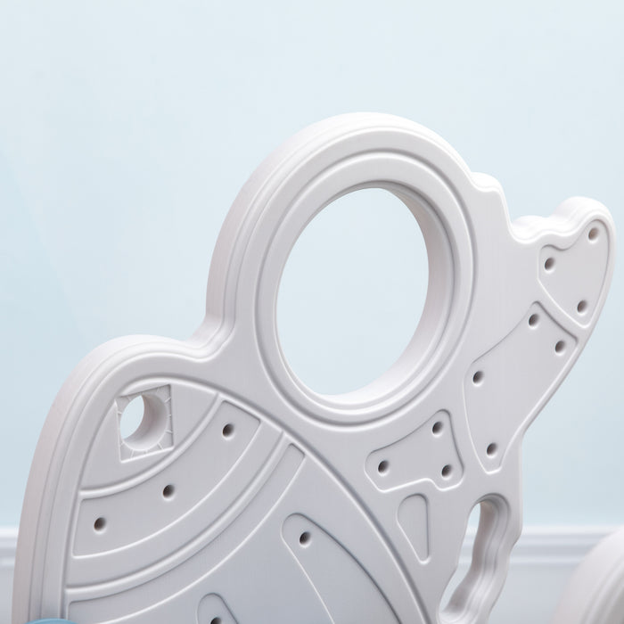 Kids Indoor Freestanding Slide - Space-Themed Playtime Accessory for Toddlers - Safe and Fun Sliding for Ages 1.5-3 Years, Blue