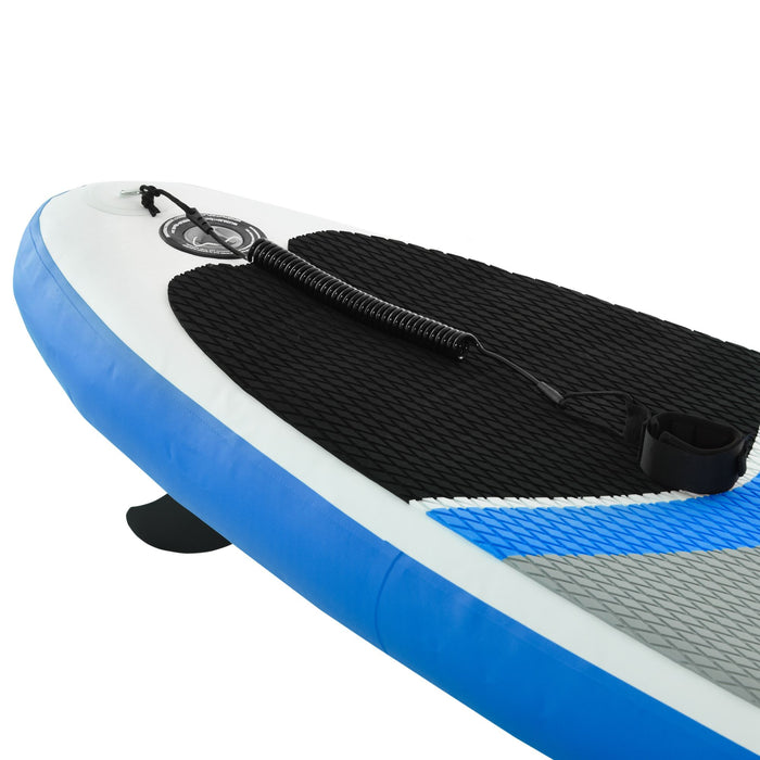 Inflatable Stand-Up Paddle Board with Accessories - Adjustable Paddle, Pump, Leash, and Carry Bag Included - Ideal for Outdoor Water Sports and Travel Convenience