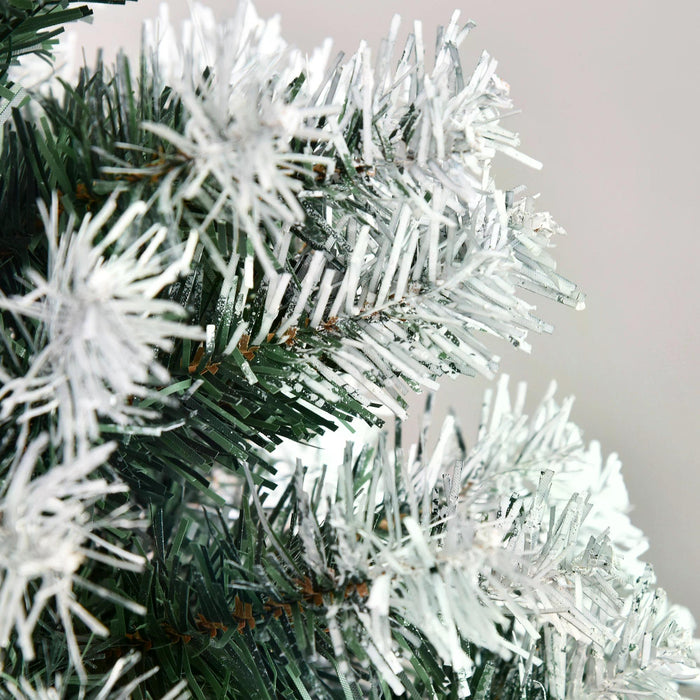 Holiday Home Faux Pine Christmas Tree - 5-Foot Pre-Decorated with Pine Cones, Auto-Open Design for Easy Setup - Perfect for Festive Home Holiday Decor