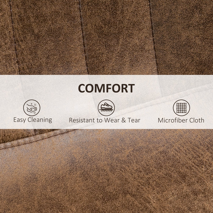 Adjustable Bar Stools Twin Pack - 360° Swivel Counter Height Stools with Footrests, Set of 2 - Perfect for Dining and Home Pub Areas, Brown