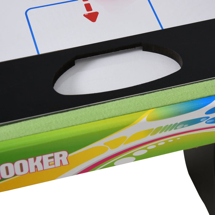 4-in-1 Multipurpose Indoor Games Table - Air Hockey, Table Tennis, Pool, and Foosball Features - Perfect Entertainment Source for Families and Game Rooms