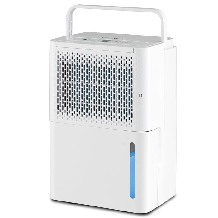 12L/Day Brand Dehumidifier - High Capacity with Continuous Drying Auto Mode and 24H Timer in Sleek White - Ideal for Solving Moisture Problems Efficiently