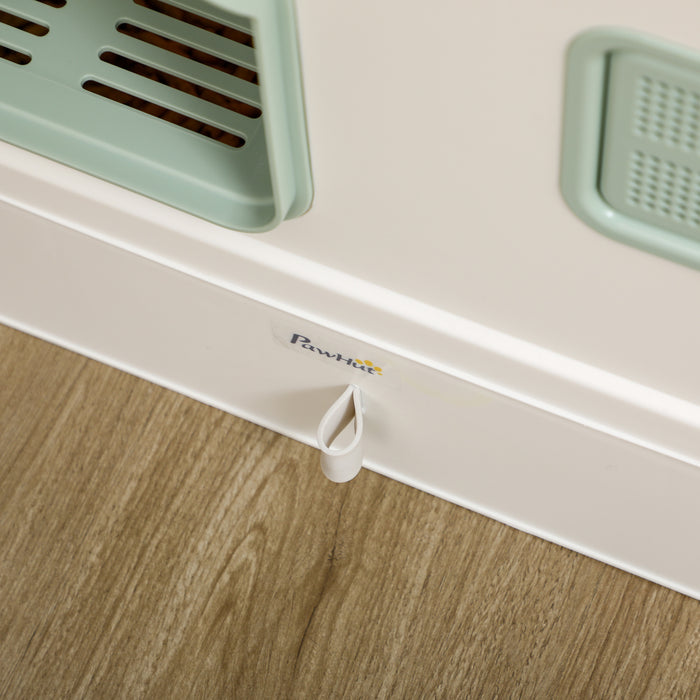 Hooded Cat Litter Box with Scoop Drawer - Deodorizing Tray Pan with Front Entry, 50x40x40cm - Ideal for Odor Control in Cat Homes