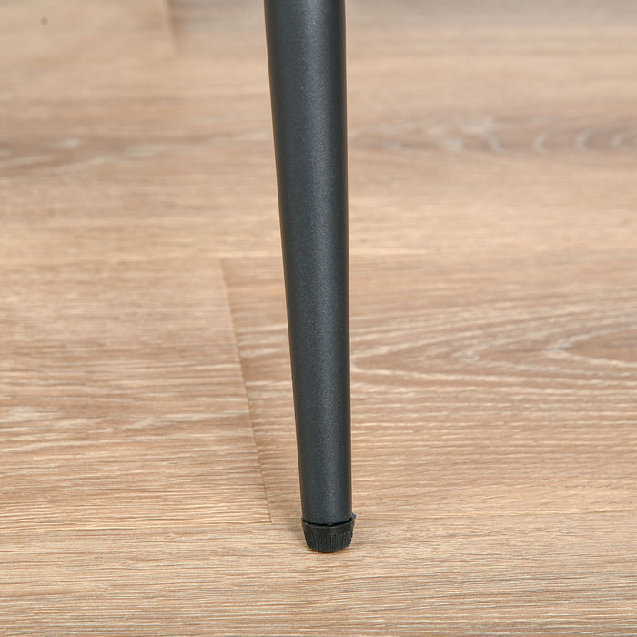 Retro PU Leather Bar Stools, Set of 2 - Comfortable Backrest and Metal Frame with Footrest - Stylish Seating for Home Dining and Kitchen Areas