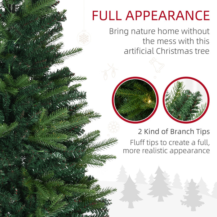 Prelit 1.2m Artificial Spruce Christmas Tree - Includes Sturdy Plastic Stand, Easy Assembly - Perfect for Holiday Home Decoration