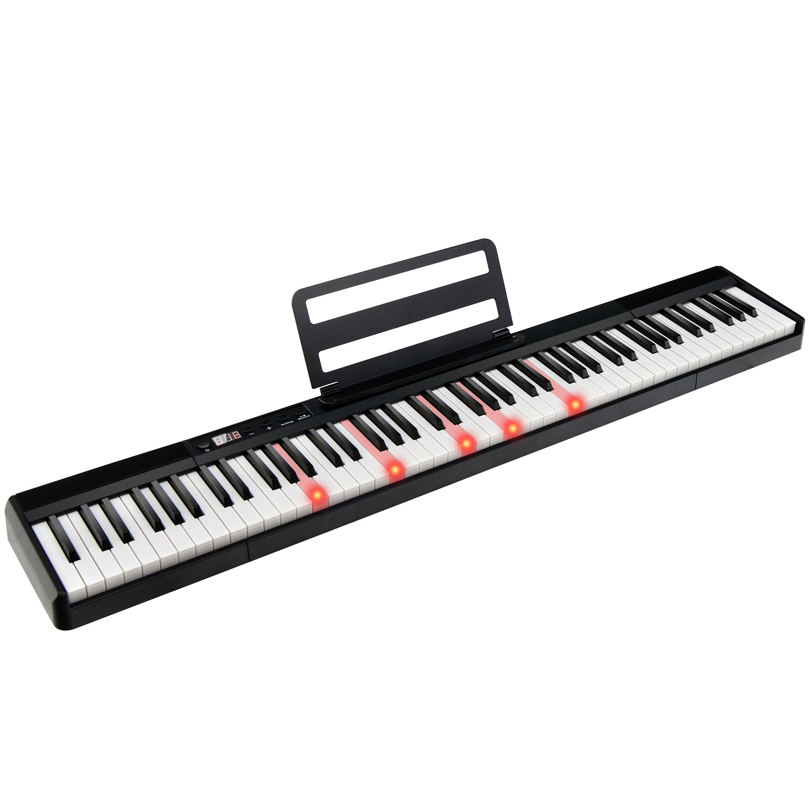 88-Key Portable Keyboard - Electronic Musical Instrument with Storage Bag - Ideal for Kids and Adult Beginners, Black