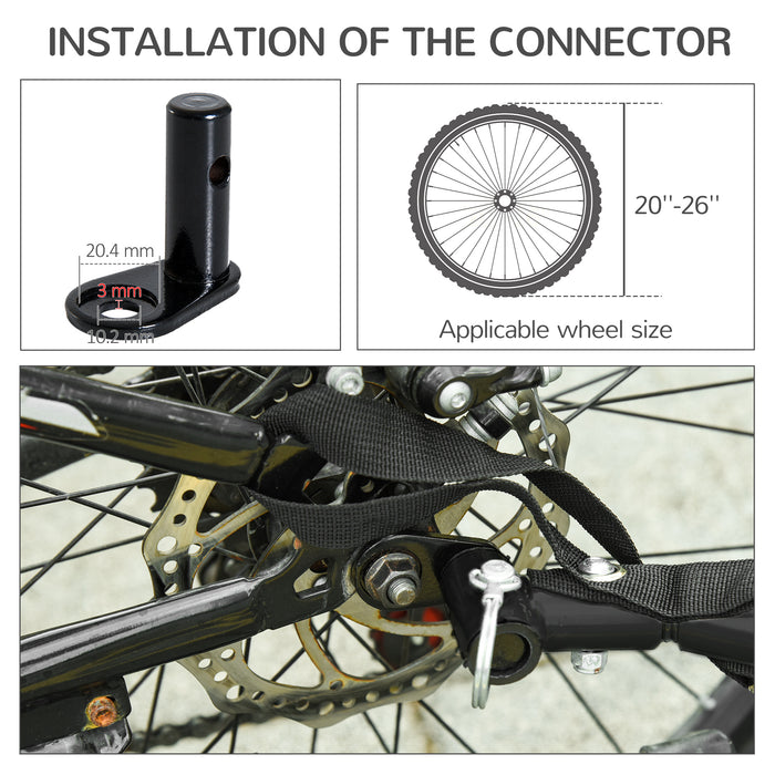 Pet Bicycle Trailer for Dogs and Cats - Foldable Carrier with Suspension, Blue - Ideal for Active Pet Owners