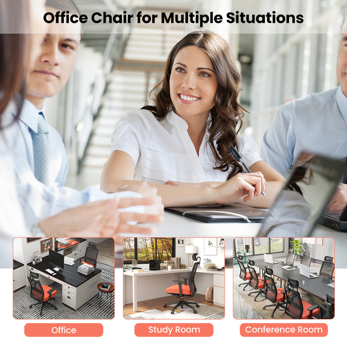 Comfort Design - Ergonomic Office Chair for Workspace, Study and Conference Room - Ideal for Enhanced Posture and Reduced Back Strain
