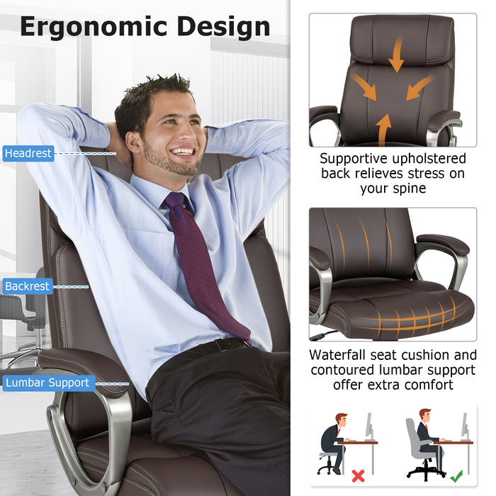 Ergonomic Office Chair Model X1 - Flip-Up Armrests, Rocking Function Features - Ideal for Long Hours of Work or Study