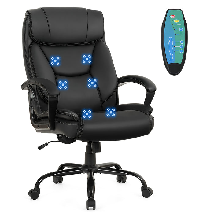 Executive Chair Model EC-600 - High Back Adjustable Chair with 6 Point Massage Feature - Perfect for Office Workers Seeking Comfort and Stress Relief