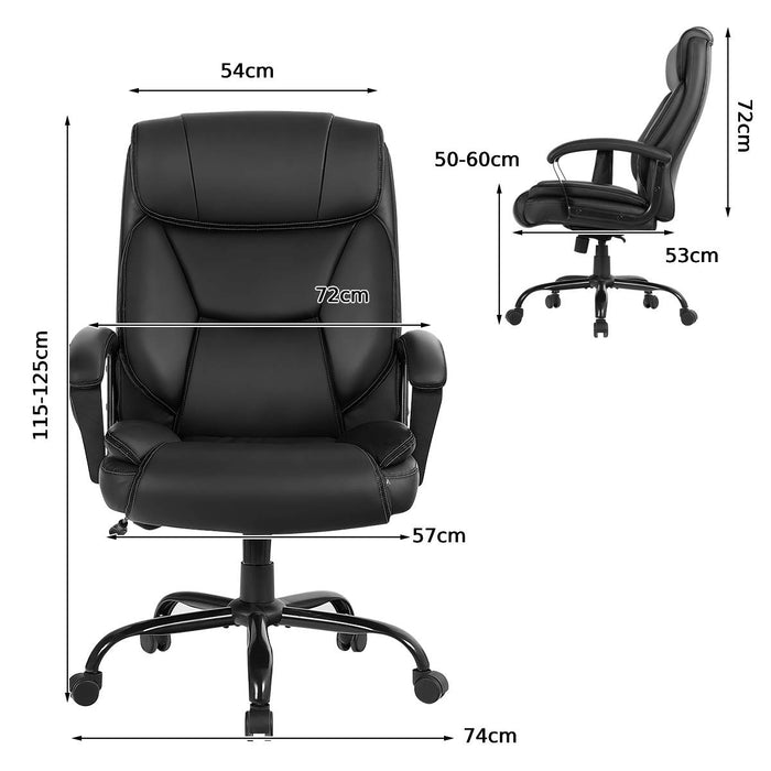 Executive Chair Model EC-600 - High Back Adjustable Chair with 6 Point Massage Feature - Perfect for Office Workers Seeking Comfort and Stress Relief