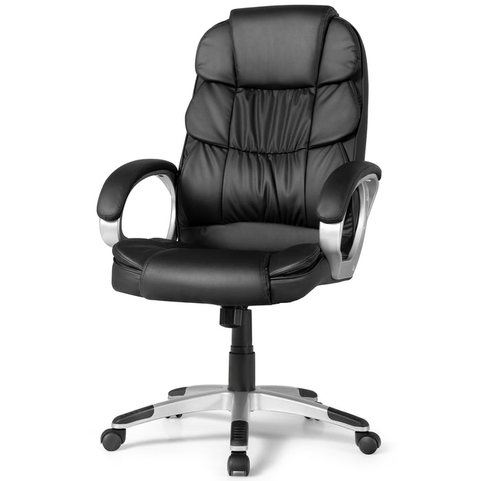 Adjustable Height Executive Office Chair - Comfortable Seating for Home or Meeting Room - Ideal for Long Hours of Work or Conference Meetings