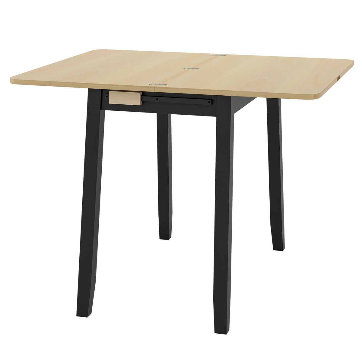 Space-Saving Extendable Kitchen Dining Table for 4 with Storage ...