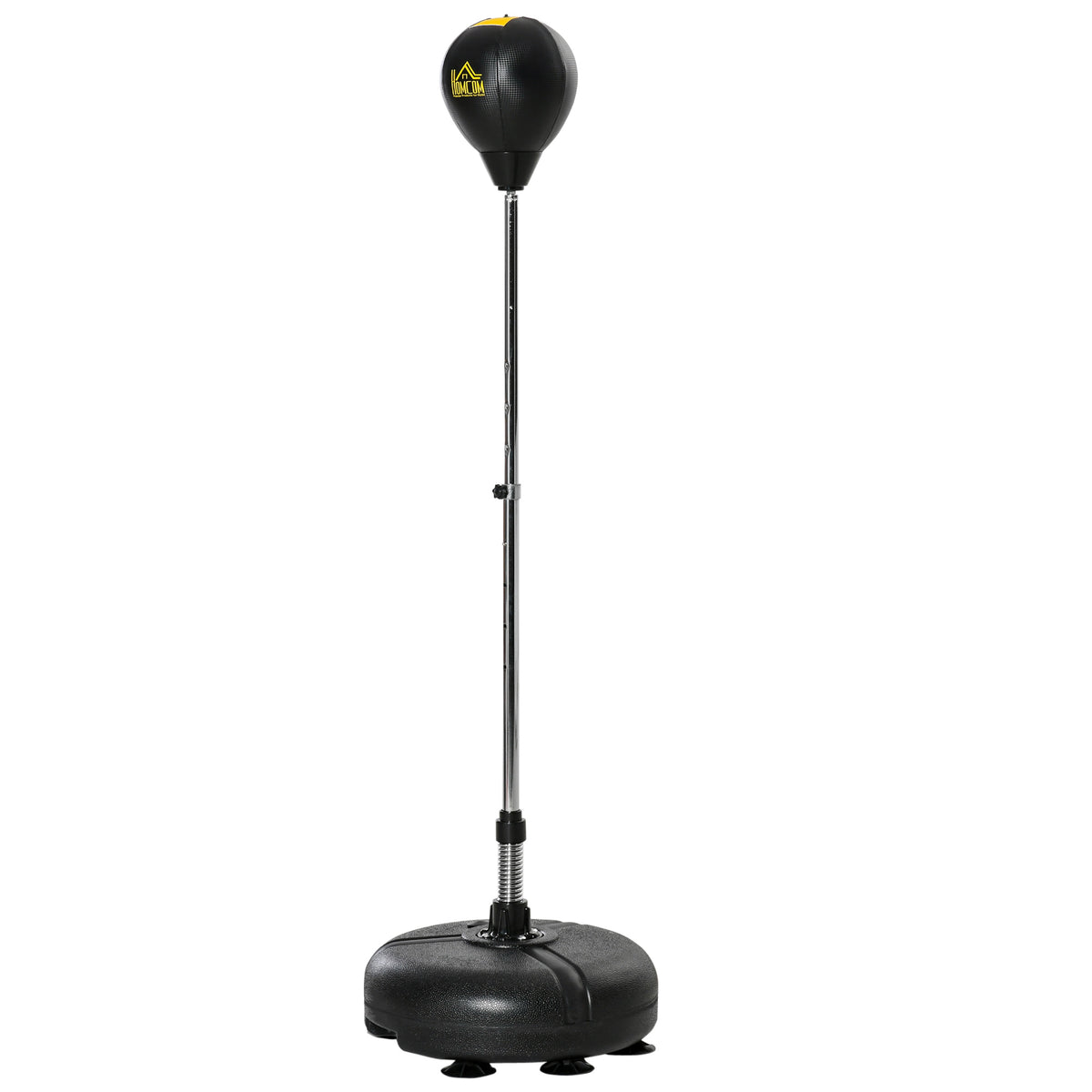 Free Standing Black & Gold Boxing Bag Set - Adjustable Height Punching Bag with Speed Bag - Ideal for Teens & Adults BoxFit Training