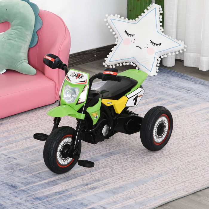 Toddler Tricycle with Pedals - Durable 3-Wheel Design, Green PP Material - Perfect for 18-36 Month Old Kids