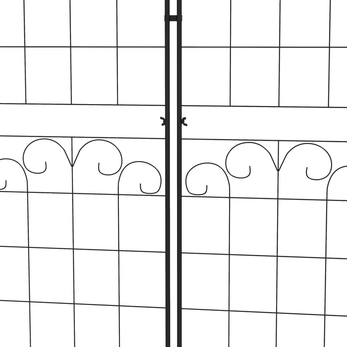 Garden Trellis Support Set of 2 - Metal Frames for Climbing Plants with Elegant Floral Design - Outdoor Decor & Plant Growth Enhancer