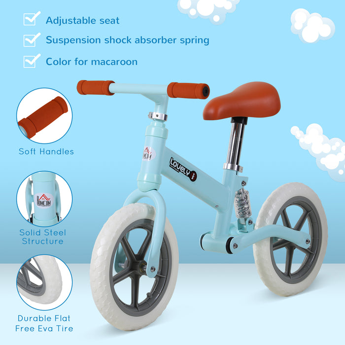 Toddler Balance Bike - No-Pedal Training Bicycle for Kids - Ideal First Bike for Walking and Coordination Development, Blue Color